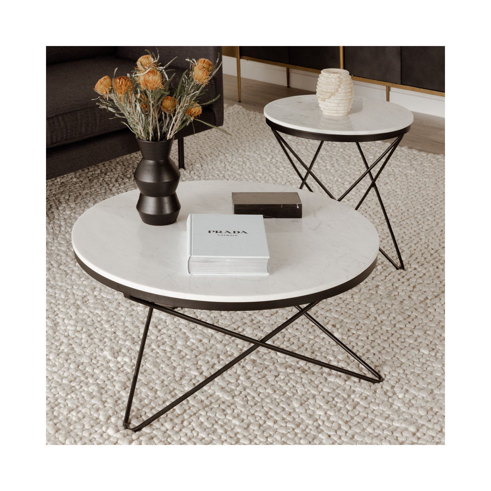 Fulton End Table, Black