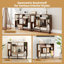 Open Bookshelf Modern Geometric Bookcase-1365791271