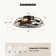 20.4" Bloneva Farmhouse Caged Ceiling Fan with Light Kit and Remote Control Included