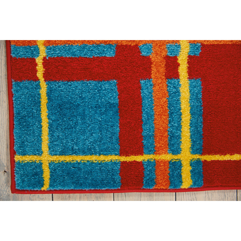 Bechtel Plaid Area Rug, Rectangle 160 x 221cm
