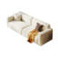 Causeuse-coussin modulaire en polyester beige