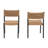 Outdoor Stackable Woven Dining Chairs (Set of 2)