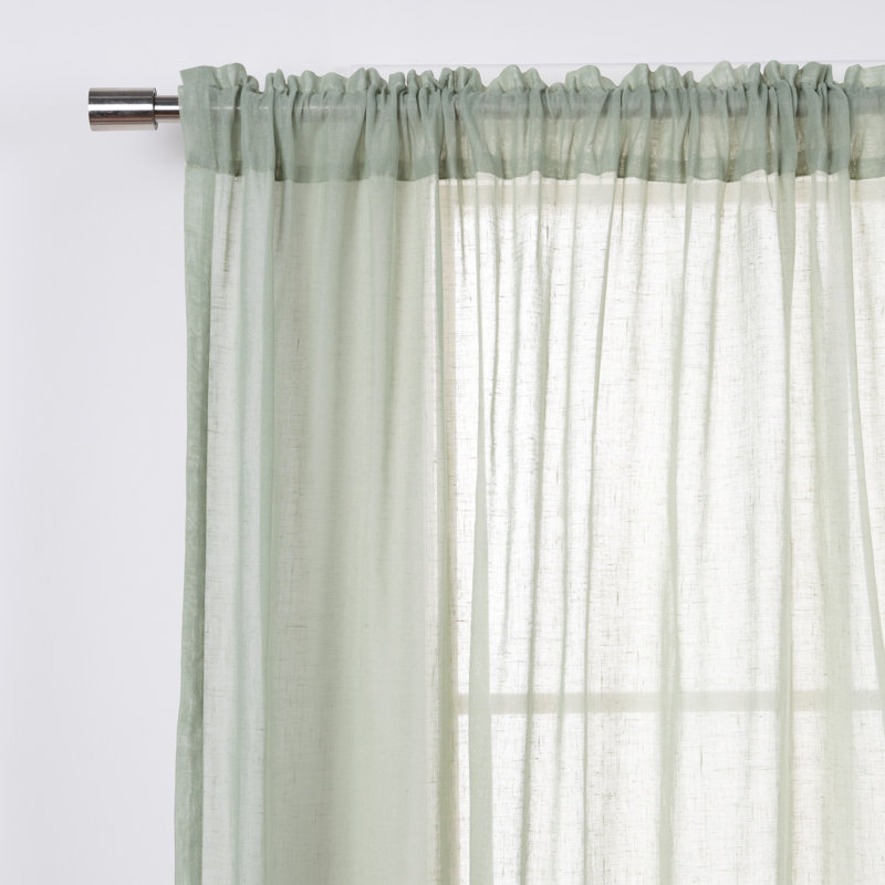 Panneau coulissant semi-transparent Neuville Ruffle, Reseda