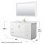 Ensemble de meuble-lavabo simple autoportant 60 po avec plateau en marbre Miranda-1415940552-1415940553