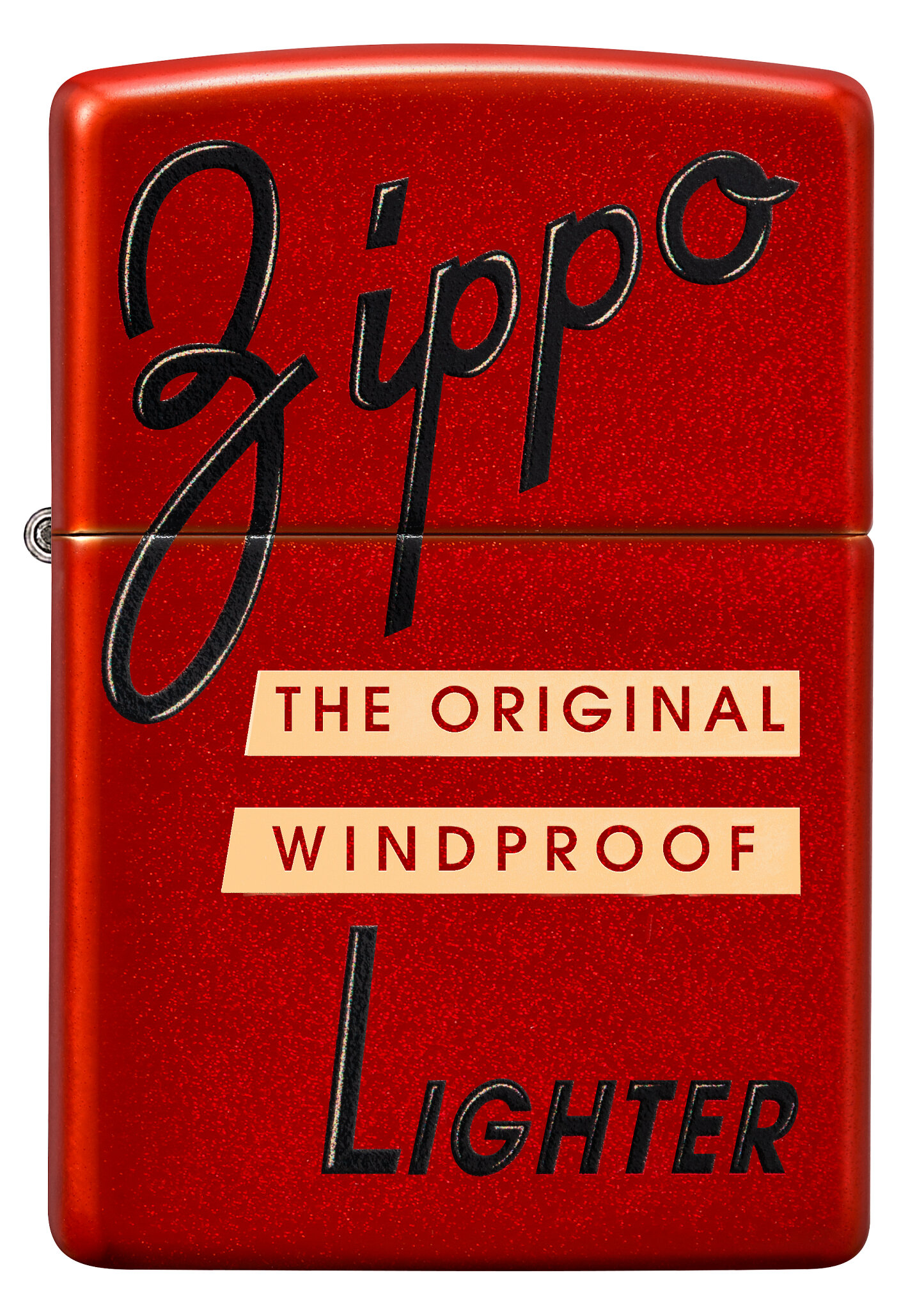 Red Box Top Design Windproof Pocket Lighter