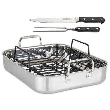 Hestan Provisions Classic Roaster with Rack, 14.5” or 16.5”, Stainless  Steel on Food52