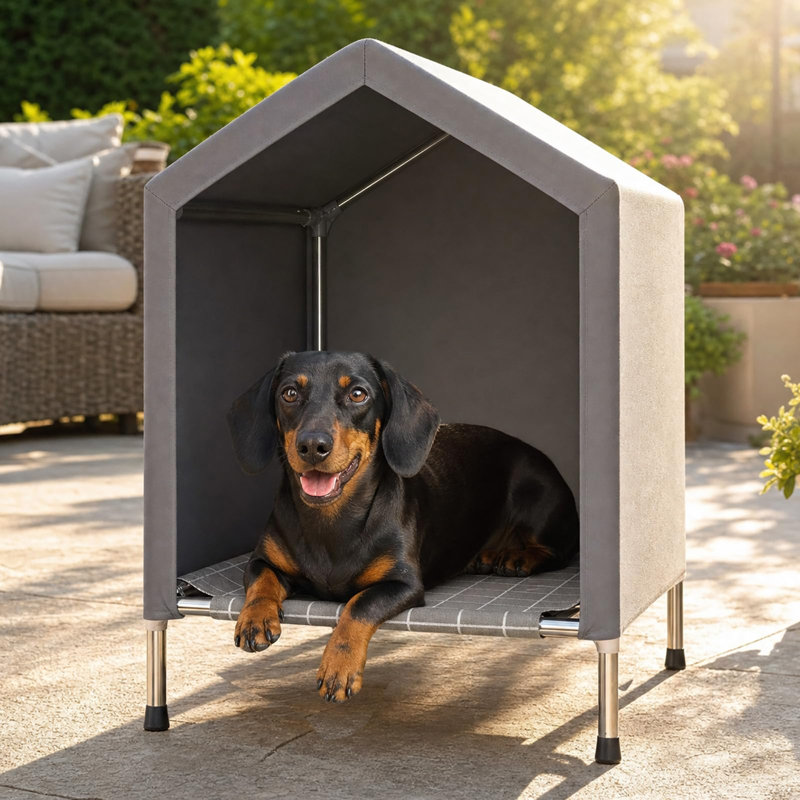 Niche surélevée pour chien, 28"H x 20"W x 20"D