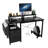 47.3"Office Desk With Power Outlet,2 Monitor Stands,2 Drawers,Side Pocket,Easy To Assemble,Frame Stability Reversible,Use For Home Desk, Computer Desk, Game Table-892776112