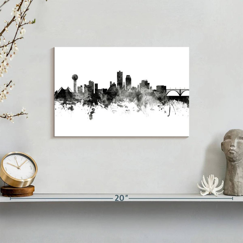 Nicci Knoxville, Tennessee Skyline II, H 8 po x l 12 po