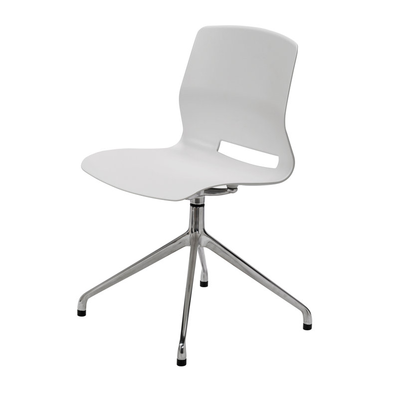 Chaise de travail à 4 colonnes Rolph, Gris clair