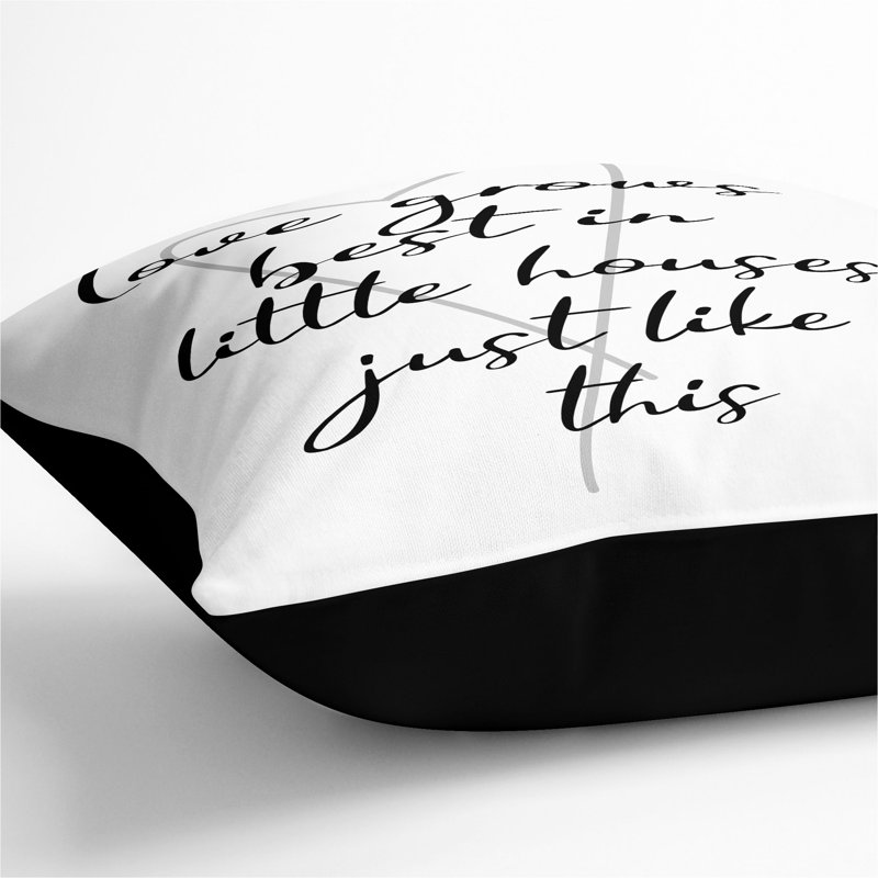 Square Cushion, 40cm H x 40cm W x 15cm D, Black