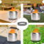 Foyer en acier au carbone - compatible avec le foyer Solo de Yukon et d'autres foyers de 27 pouces - Accessoire de foyer portatif résistant au chaleur pour protéger la surface du foyer-112273626