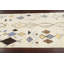 Tapis ivoire en laine noué à la main de conception unique 5 pi 10 po x 10 pi 4 po Moroccan