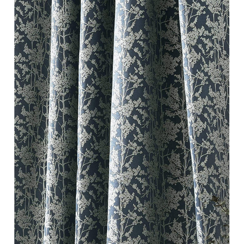 Breide Bayford Pencil Pleat Room Darkening Curtains, Width 168 x Drop 229cm, Ink