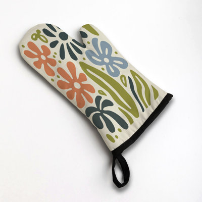 Colour Flora Oven Mitt Cotton Twill