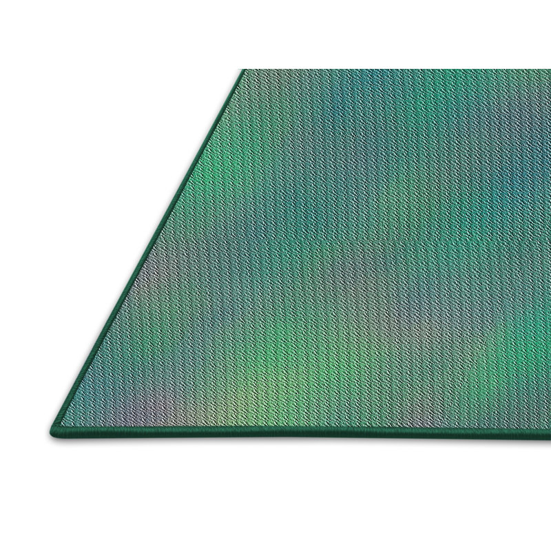Vert Tapis décoratif, Rectangle 5 pi x 7 pi