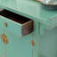 Armoire d'entrée verte vieillie
