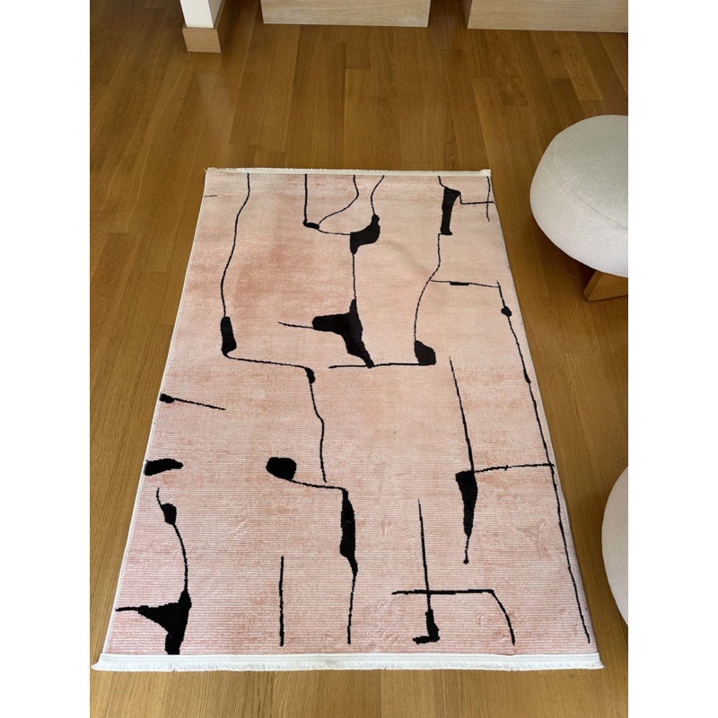 Lanney Performance Cotton Washable Striped Indoor / Outdoor Rug, Rectangle 2'7" x 8'10"