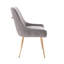Chaise de salle à manger Grace avec revêtement en velours-70116570-113572651