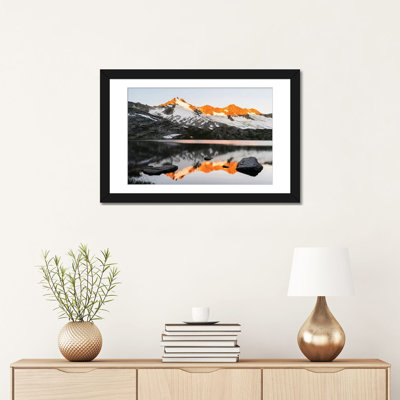 « lever à haut lake gerlos », reproduction de photo sur toile