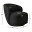 Fauteuil demi-tonneau pivotant à boucle large de 33 po Queensland-1467793740