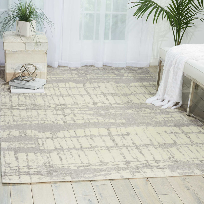 Stanton Viscose Abstract Indoor Rug, Rectangle 7'9" x 9'9"