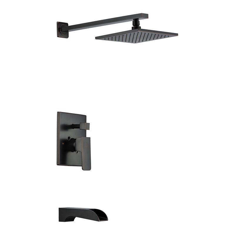 Mezzo Shower Panel with Rain Shower Head, Oil Rubbed Bronze