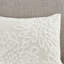 Ensemble d'édredon 3 pièces en chenille de coton capitonné blanc cassé / grand-119922162-119922163