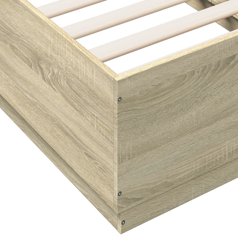 Noar Bed, Sonoma Oak, Single (3')