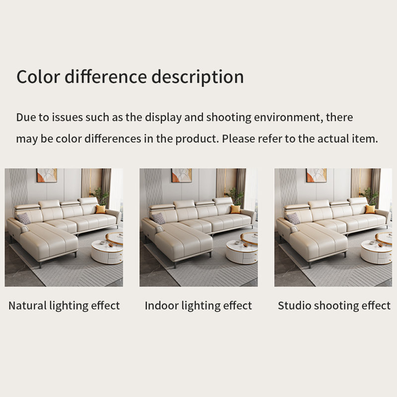 Simple and light luxury American-style sofa, 38.58" H x 141.73" W x 70.86" D