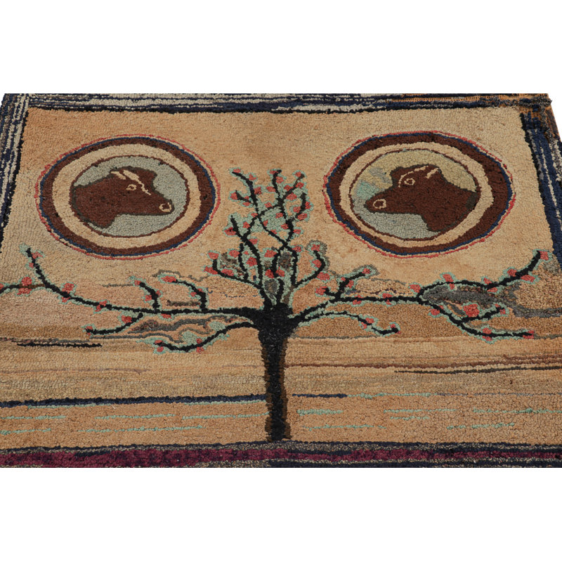 One-of-a-Kind 3'x3'8” Area Rug