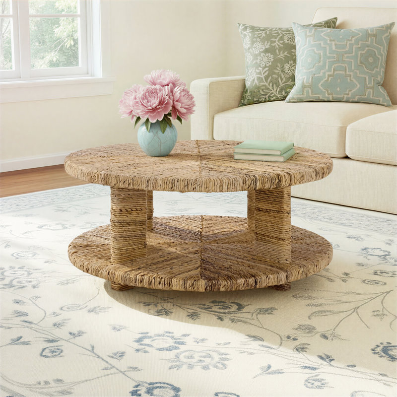Rolando Abaca Round Coffee Table