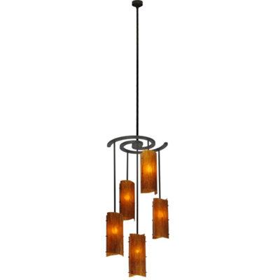 Lustre cylindrique à 5 lumières Nasire