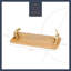 Artesà Mango Wood Rectangular Serving Platter with Leopard Handles