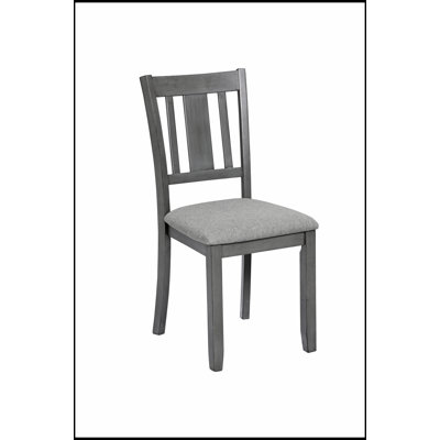 Set of 4 Gray Padded Dining Chairs with Comfortable Seating and Durable Frame for Elegant Home Decor