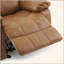 Fauteuil inclinable et oscillant en cuir Charlotte