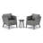Julian Powder Coated Aluminum Outdoor Lounge Chair