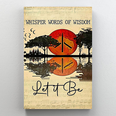 Let It Be Music Song, impression sur toile