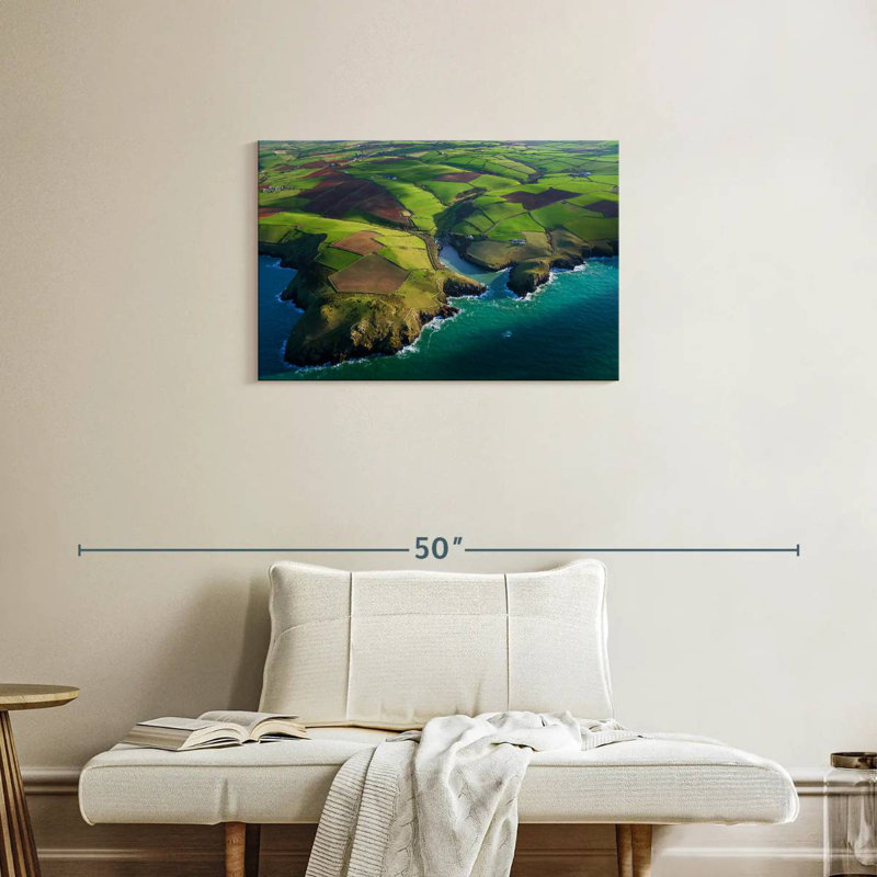 Champs et falaises d'Alvord Cornwall, H 20 po x l 30 po
