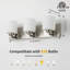 Luminaire de meuble-lavabo de salle de bain avec abat-jour en verre opale-558349878-558658357