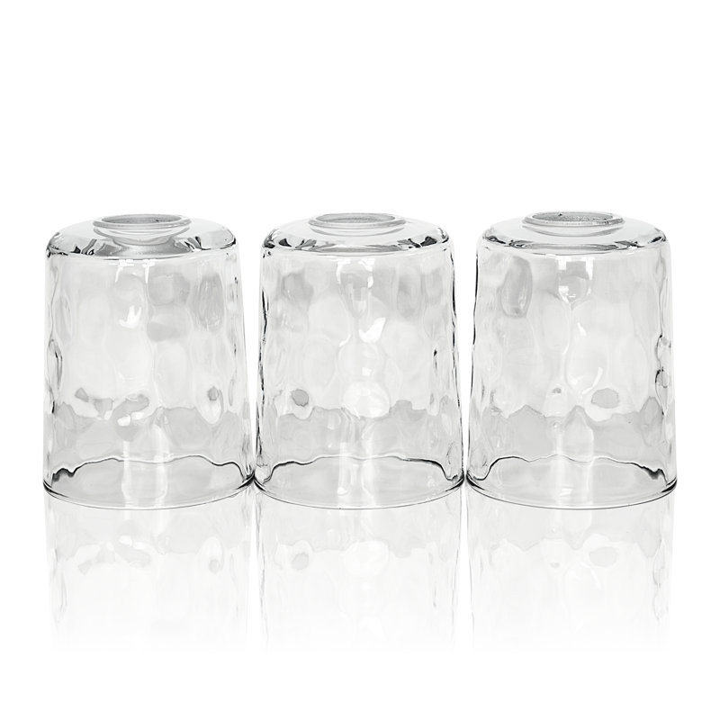 Abat-jour cylindrique en verre transparent Doninique H 5,75 po x l 4,5 po (à visser)