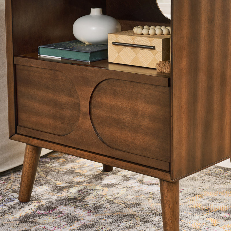 Mid Century Modern Nightstand with Multiple Functions and Stylish Design