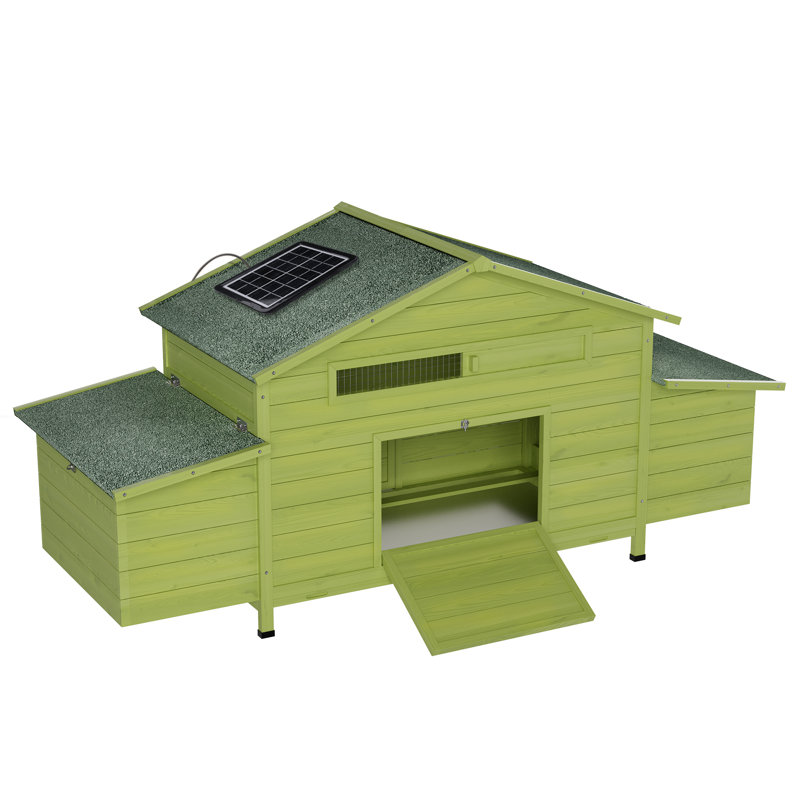 Poulaillers solaires automatiques, maison de ferme en bois 70 pouces pour l'extérieur