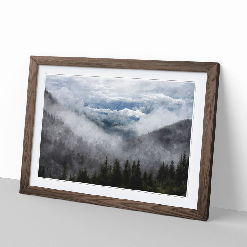 Fire Tree Forest Vol.2 - Framed Print, Walnut Framed, 48cm H x 65cm W x 2cm D