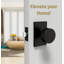 Poignées de porte intérieures réversibles avec rosette rectangulaire Mega Handles Laura - Style passage pour chambre à coucher, couloir et salon - 4 finitions-112230897