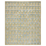 Hand Hooked Wool Geometric Area Rug