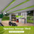 10 FT Spacious Outdoor Metal Storage Shed with Lockable Door, Air Vent & Clear Window, Grey-114887814