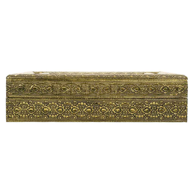 Metal Jewellery Box, Golden