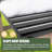 Solid Wood Rectangle Gazebo With Hardtop Steel Slope Roof-114851642