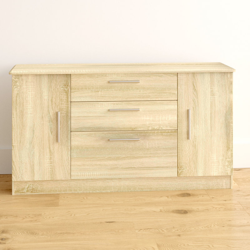 Rau 146.5cm Sideboard, Black Gloss